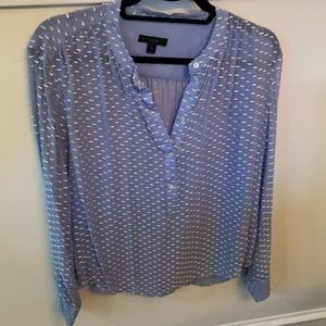 J Crew blue/purple color blouse size 8